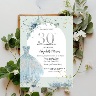 Invitation Robe chic Hiver 30e anniversaire