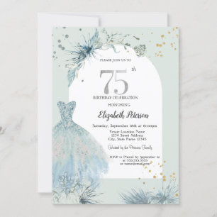 Invitation Robe chic Hiver 75e anniversaire