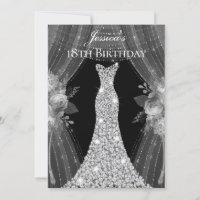 Robe d'argent Filles 17ème 18ème 19ème anniversair