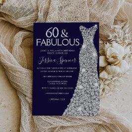 Invitation Robe d'argent Marine 60 & Fabuleux 60e anniversair