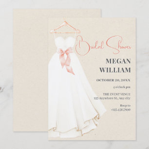 Invitation Robe de douche nuptiale