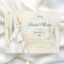 Robe de jardin floral pour la douche de mariée