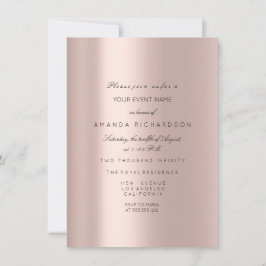 Invitation Robe de mariée Étincelle Rose VIP Rose Diamant