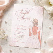 Robe de mariée rose blush romantique pour la fête