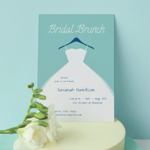 Invitation Robe de mariée suspendue Brunch de mariage sarcell