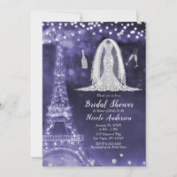 Robe de soirée diamantée nuit pourviolet Parisien 