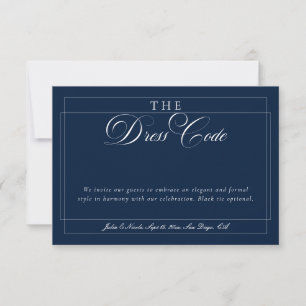 Invitation Robe de soirée formelle en bleu marine classique a