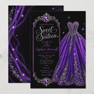 Invitation Robe de soirée Purple Jewel pour 16 ans