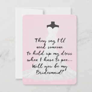 Invitation Robe extravagante   Bridesmaid