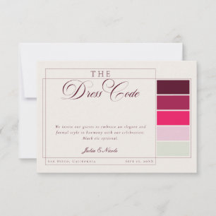 Invitation Robe formelle de calligraphie ivoire de Bourgogne