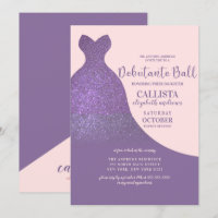Robe Parties scintillant rose vif Violet Dance déb
