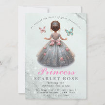 Robe princesse en argent rose Fête d'anniversaire 