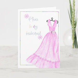 Invitation robe rose