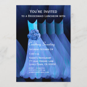 Invitation Robes Bleues pour le déjeuner de la femme de chamb