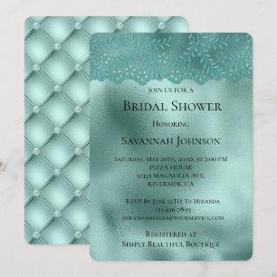 Invitation Robin Oeuf Dentelle verte et Fête des mariées de d