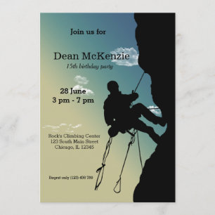 Invitation Rock Escalade Party