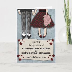 Invitation Rockabilly Mariage, RSVP