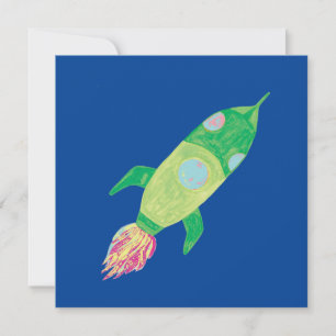 Invitation Rocket Green Childing Space
