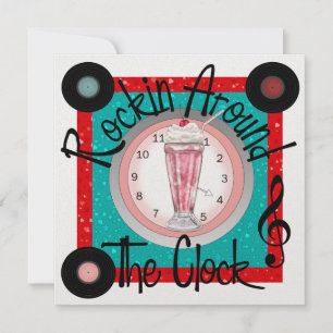 Invitation Rockin' Around the Clock Party - SRF