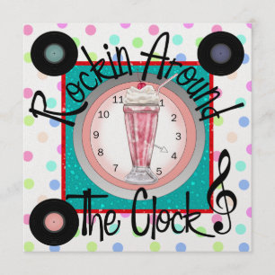 Invitation Rockin' Around the Clock Party - SRF