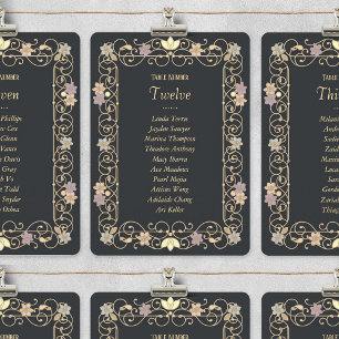 Invitation Rococo Revival Élégant Mariage Floral Vintage