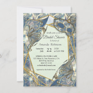 Invitation Rococo Rich Romantic Gold Reliefs & Masques