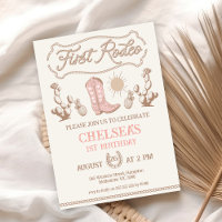 Rodéo d'amorce vintage rose Brown Cowgirl 1er anni