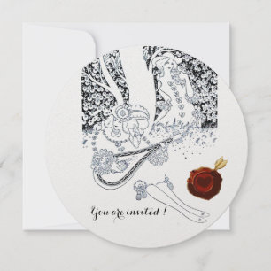 INVITATION ROMANCE, AMANTS ROMANTIQUES CIRE À CACHETER ROUGE 