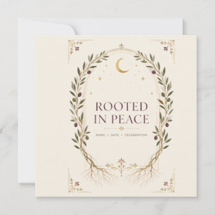 Invitation Romance Enraciné Prune Mariage Olive Faveur de Mar