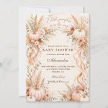 Romantic Boho Little Pumpkin Baby Shower