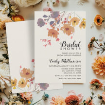 Romantic Fall Floral & Botanical Bridal Shower