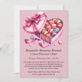 Invitation Romantic Macaron Brunch