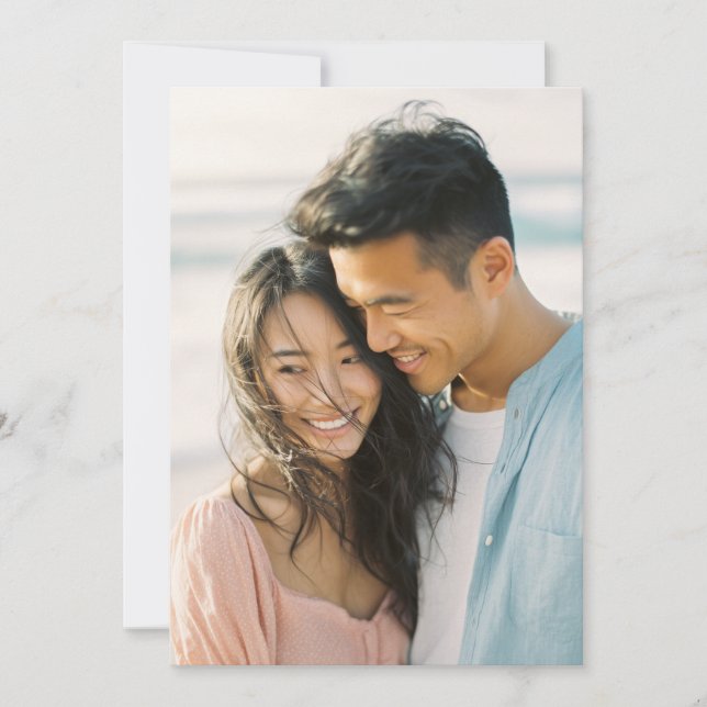 Invitation Romantic Photo (Devant)