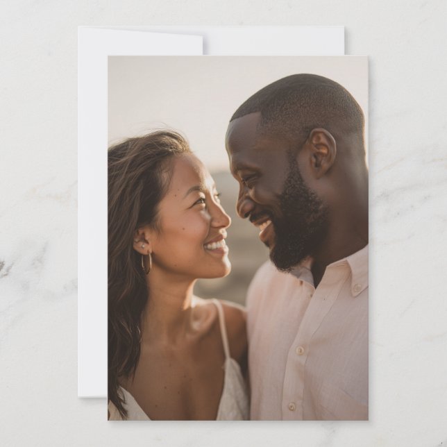 Invitation Romantic Photo (Devant)