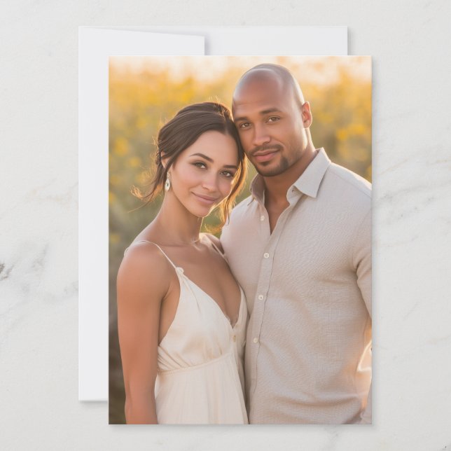 Invitation Romantic Photo (Devant)