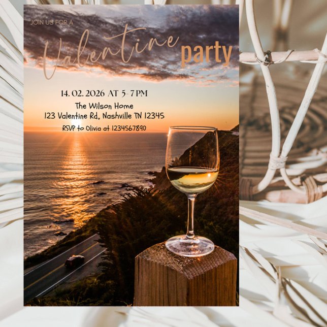 Invitation Romantic Valentine’s Day Party (Créateur téléchargé)