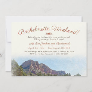 Invitation Romantique Dessert Bachelorette Week-end