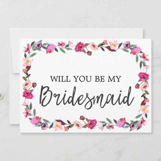 Invitation Romantique Fairytale Serez-Vous Ma Femme D'Accueil (Devant)
