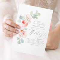 Romantique Fleurs Roses Douces Été Jardin Mariage