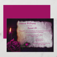 Romantique gothique Rose & chandelle Sweet 16