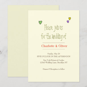 Invitation Romantique Mariage Invit