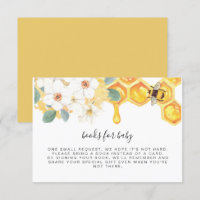 ROMY Floral Honey Bee Books for Baby Insert