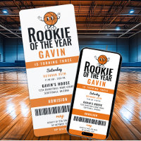 Rookie De L'Année Basketball Customisé Anniversair
