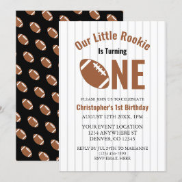Invitation Rookie Football 1er anniversaire