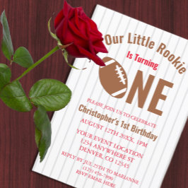 Invitation Rookie Football 1er anniversaire