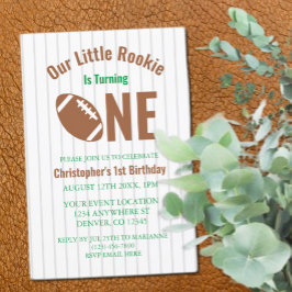 Invitation Rookie Football 1er anniversaire