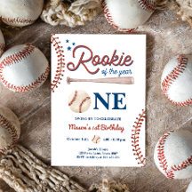 Rookie of the Year 1st Sport Boy Baseball Annivers