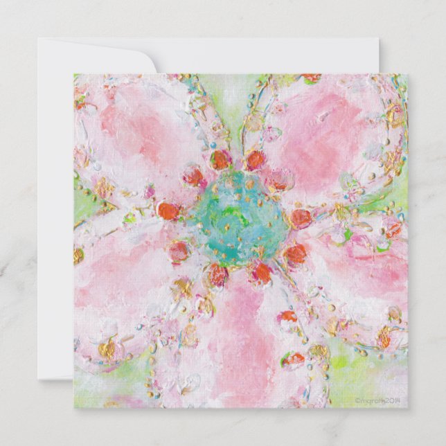 Invitation rose (Devant)