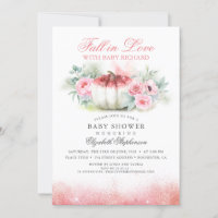 Rose Baby shower de chute d'amour Parties scintill