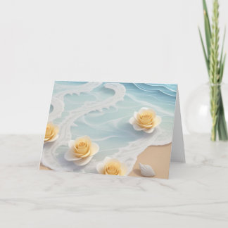 Invitation Rose Beach jaune
